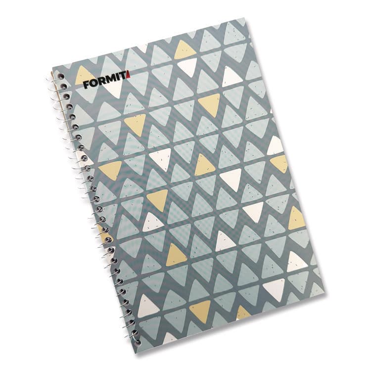 CHAGRINOVATIONS Notebook, Triangle Pattern, 1-Subject, Wide/Legal Rule, Blue/Yellow/Light Blue, (70) 8.75 x 6 Sheets (CH7FI68188)