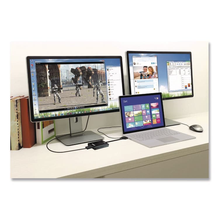 J5CREATE USB to HDMI/DVI Adapter, 7.87", Black (JCRJUA350A) thumbnail 4