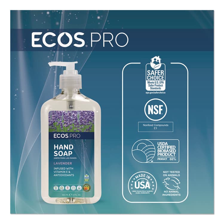 EARTH FRIENDLY PRODUCTS Liquid Hand Soap, Lavender Scent, 17 oz (EOPPL96656EA) thumbnail 3