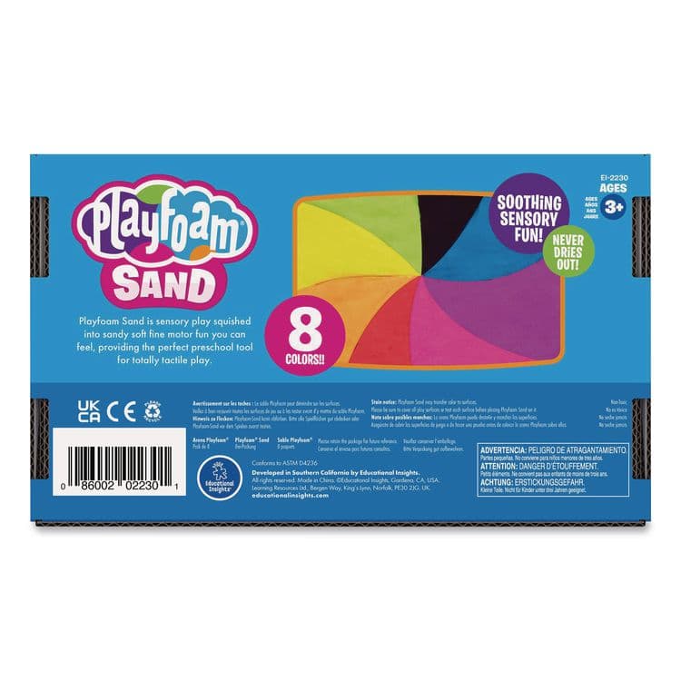 EDUCATIONAL INSIGHTS, Playfoam Sand, Ages 3 to 12, Eight Assorted Color 6 oz Packs (EII2230) thumbnail 2