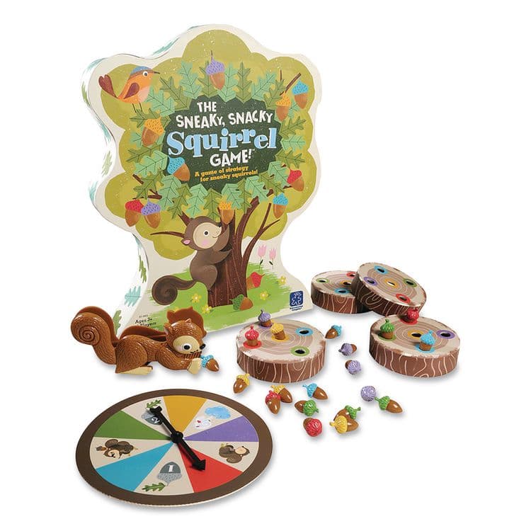 EDUCATIONAL INSIGHTS, The Sneaky, Snacky Squirrel Game, 2 to 4 Players, Ages 3 to 7, 27 Pieces (EII3405)