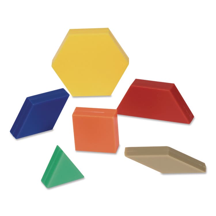 LEARNING RESOURCES Plastic Pattern Blocks, Grades Pre-K to 2, 250 Pieces (LRNLER0632) thumbnail 4