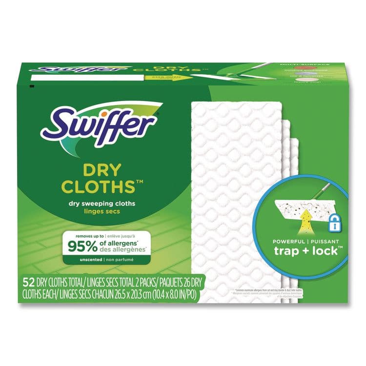 PROCTER & GAMBLE Dry Refill Cloths, 10.4 x 8, White, 52/Box, 3 Boxes/Carton (PGC81216) thumbnail 2