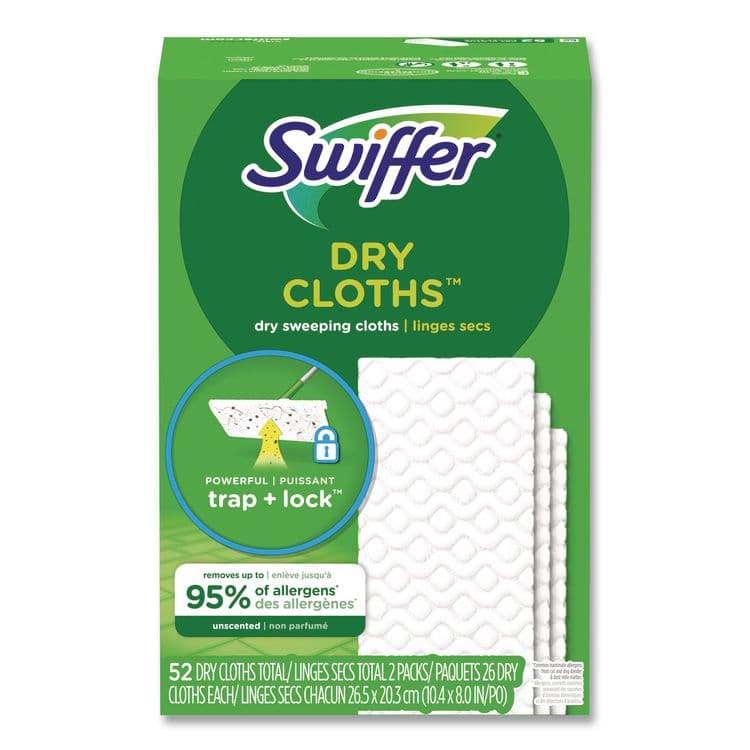 PROCTER & GAMBLE Dry Refill Cloths, 10.4 x 8, White, 52/Box, 3 Boxes/Carton (PGC81216) thumbnail 3