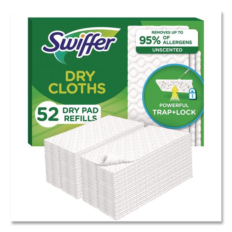 PROCTER & GAMBLE Dry Refill Cloths, 10.4 x 8, White, 52/Box, 3 Boxes/Carton (PGC81216) thumbnail 4