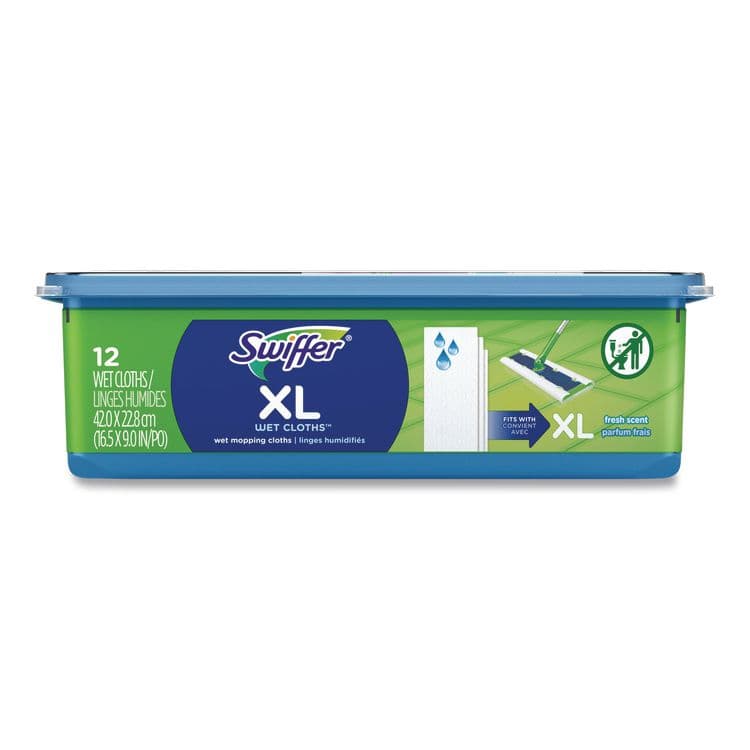 PROCTER & GAMBLE Max/XL Wet Refill Cloths, 16.5 x 9, White, 12/Tub, 6 Tubs/Carton (PGC74471) thumbnail 2