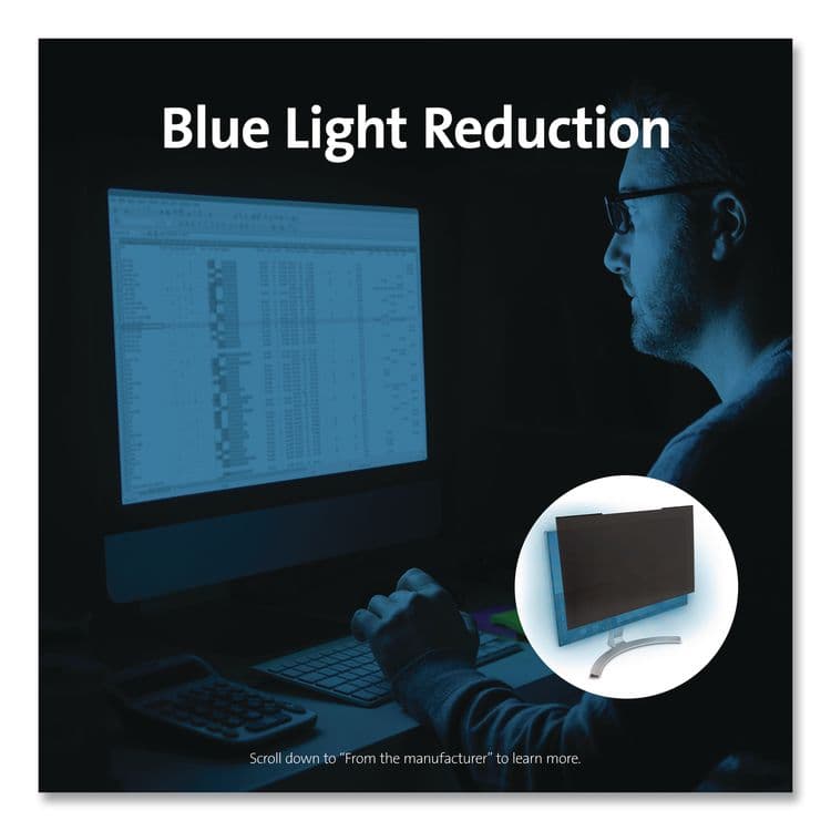 ACCO BRANDS, . Privacy Filter for Widescreen Monitor for 23.8" Flat Panel Monitor, 16:9 Aspect Ratio (KMWK60731WW) thumbnail 3