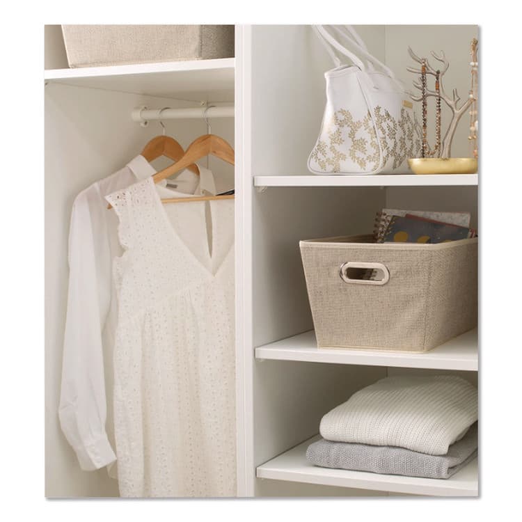 KENNEDY INTERNATIONAL Storage Tote, Medium, 7.5" x 10.8" x 13", Tan (KNI25434FEJ) thumbnail 4