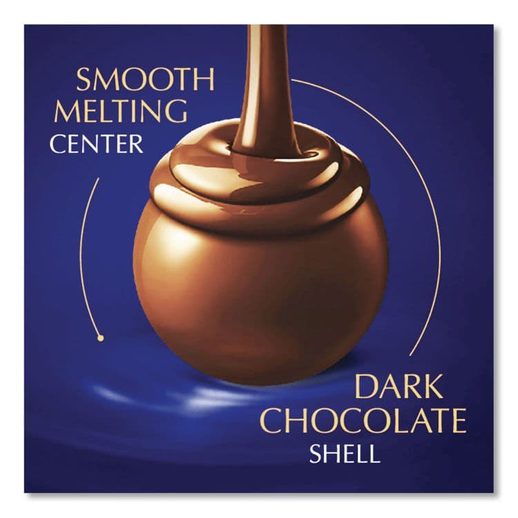 LINDT Lindor Dark Chocolate Truffles, 25.4 oz Box, 60/Box (LSPLAS3513) thumbnail 2