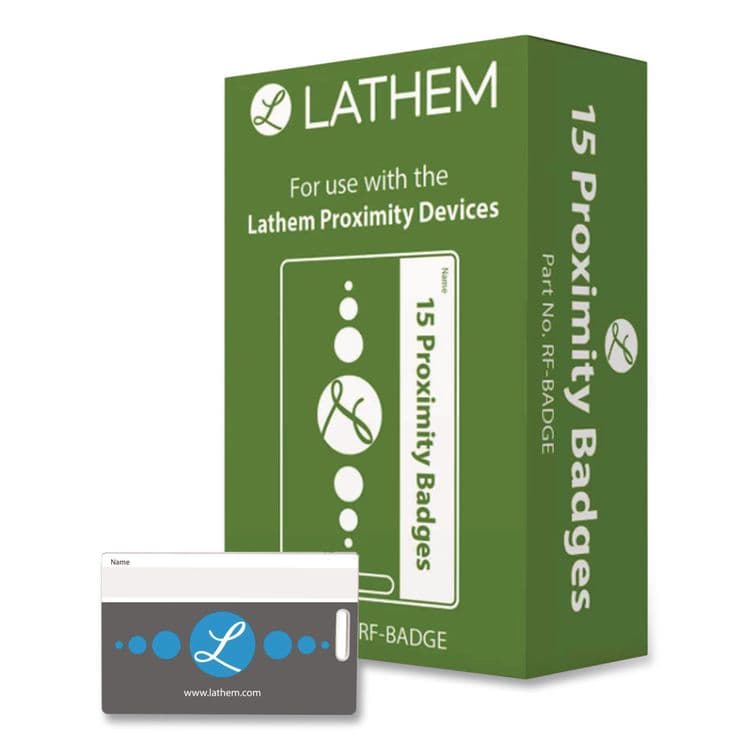 LATHEM TIME CORPORATION Proximity RFID Badges, 15/Pack (LTHRFBADGE) thumbnail 2