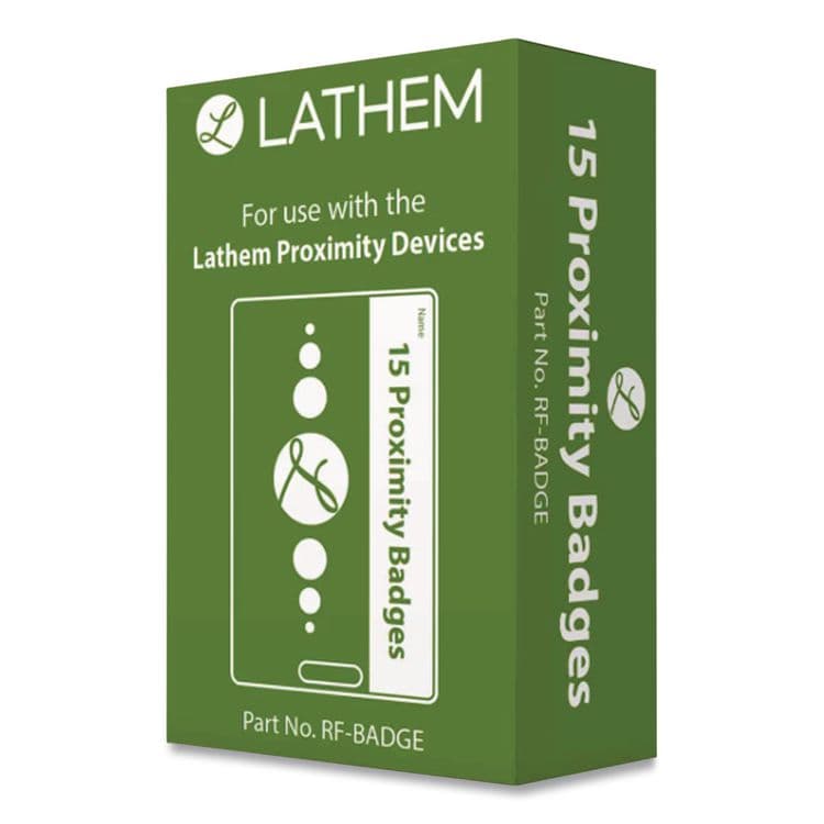 LATHEM TIME CORPORATION Proximity RFID Badges, 15/Pack (LTHRFBADGE) thumbnail 3