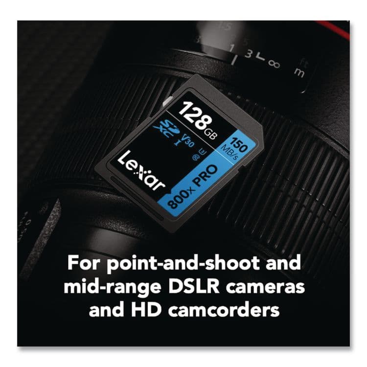 LEXAR MEDIA . High-Performance PRO BLUE Series SDXC Memory Card, UHS-I V30 U1 Class 10, 128 GB (LXRLSD800P128GB) thumbnail 4
