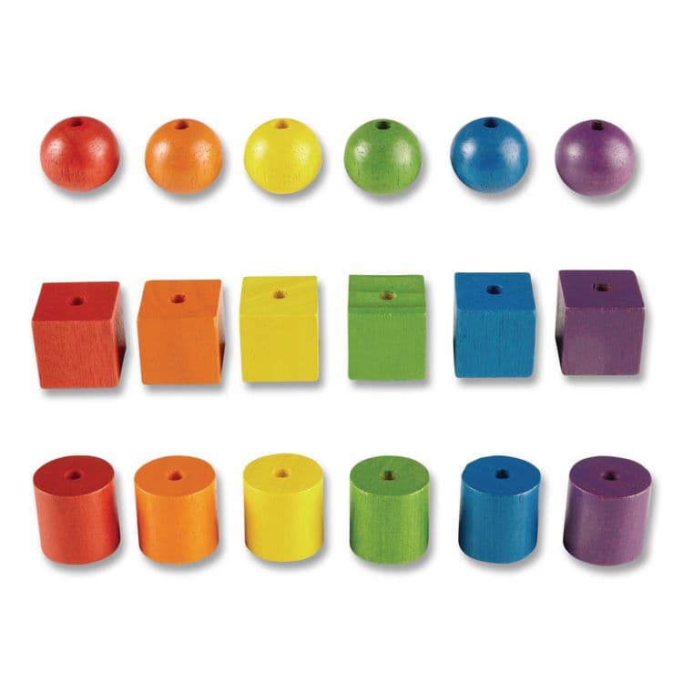LEARNING RESOURCES Beads and Pattern Card Set, Grades Pre-K to 2, 130 Pieces (LRNLER0139) thumbnail 3