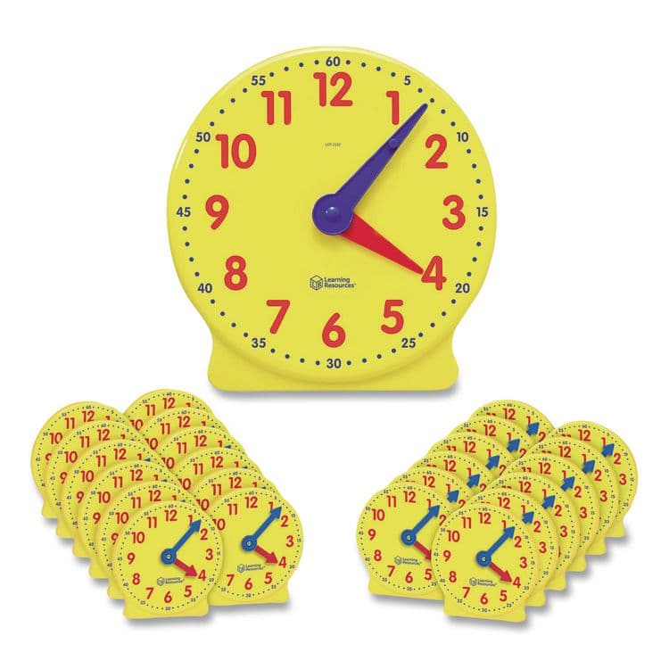 LEARNING RESOURCES Classroom Clock Kit, Grades K to 2, 25 Pieces (LRNLER2102) thumbnail 3