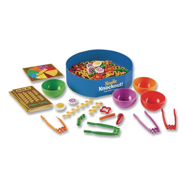 LEARNING RESOURCES Noodle Knockout Fine Motor Game, 1 to 4 Players, Ages 4 and Up, 67 Pieces (LRNLER5549) thumbnail 3