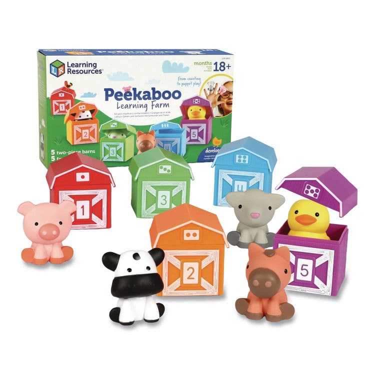 LEARNING RESOURCES Peekaboo Learning Farm, Pre-K to K, 10 Pieces (LRNLER6805) thumbnail 2