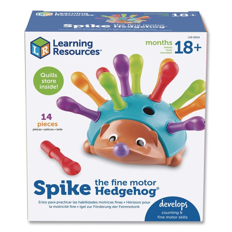 LEARNING RESOURCES Spike the Fine Motor Hedgehog, Pre-K, 14 Pieces (LRNLER8904)