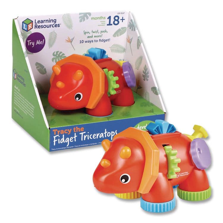LEARNING RESOURCES Tracy the Fidget Triceratops, Pre-K to K (LRNLER9147) thumbnail 2