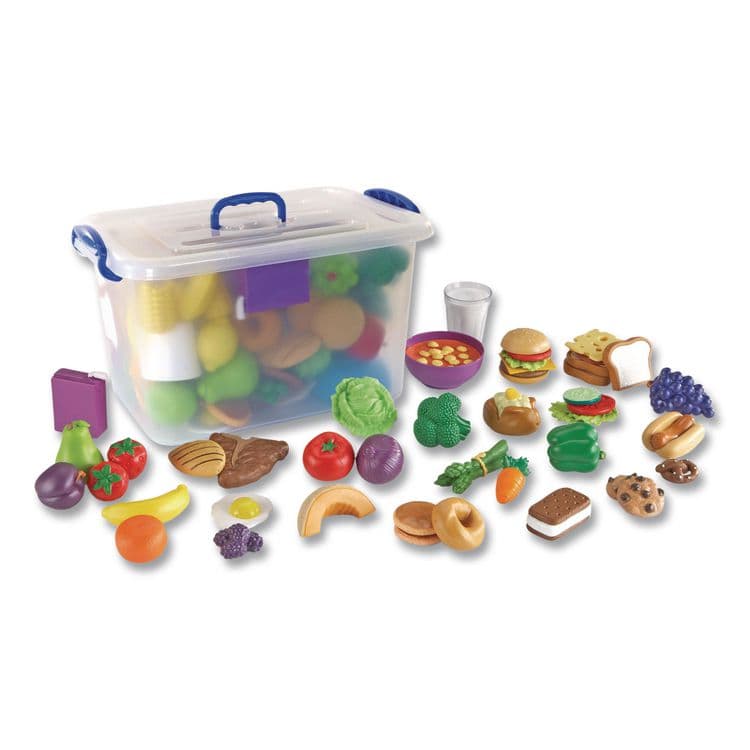 LEARNING RESOURCES New Sprouts Classroom Play Food Set, Pre-K to K, 100 Pieces (LRNLER9723) thumbnail 2