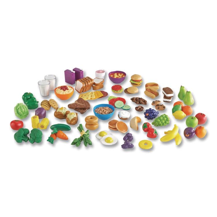 LEARNING RESOURCES New Sprouts Classroom Play Food Set, Pre-K to K, 100 Pieces (LRNLER9723) thumbnail 4