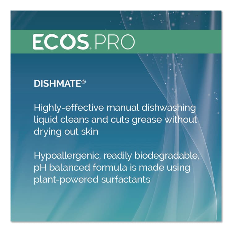 EARTH FRIENDLY PRODUCTS Dishmate Manual Dish Liquid, Free and Clear, 5 gal Pail (EOPPL972105) thumbnail 4