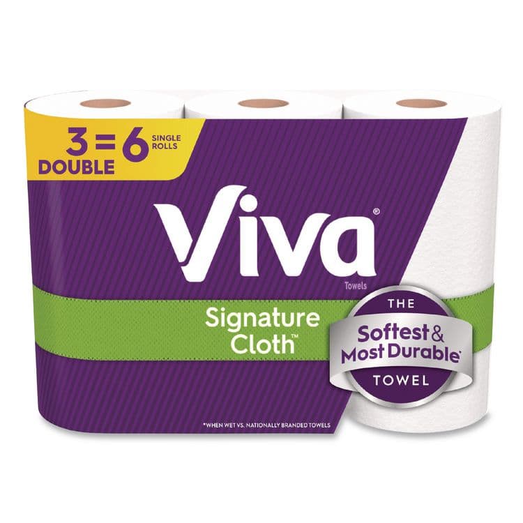 KIMBERLY CLARK Signature Cloth Choose-A-Sheet Kitchen Roll Paper Towels,1-Ply, 5.1 x 11,White, 86 Sheets/Double Roll, 3 Rolls/PK, 8 Packs/CT (KCM56530)