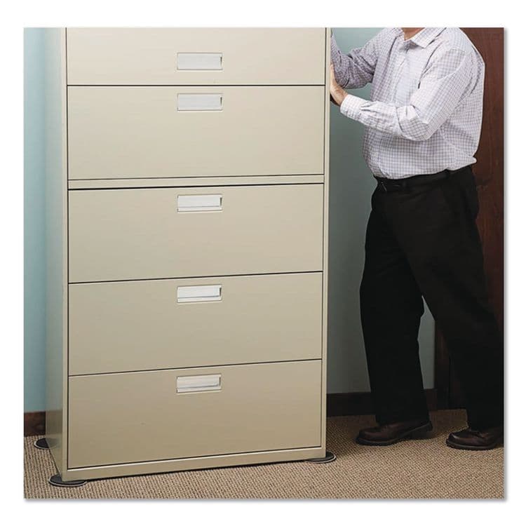 MASTER CASTER COMPANY Mighty Movers Self-Stick Furniture Sliders, Round, 2.25" Diameter, Beige, 4/Pack (MAS87003) thumbnail 4