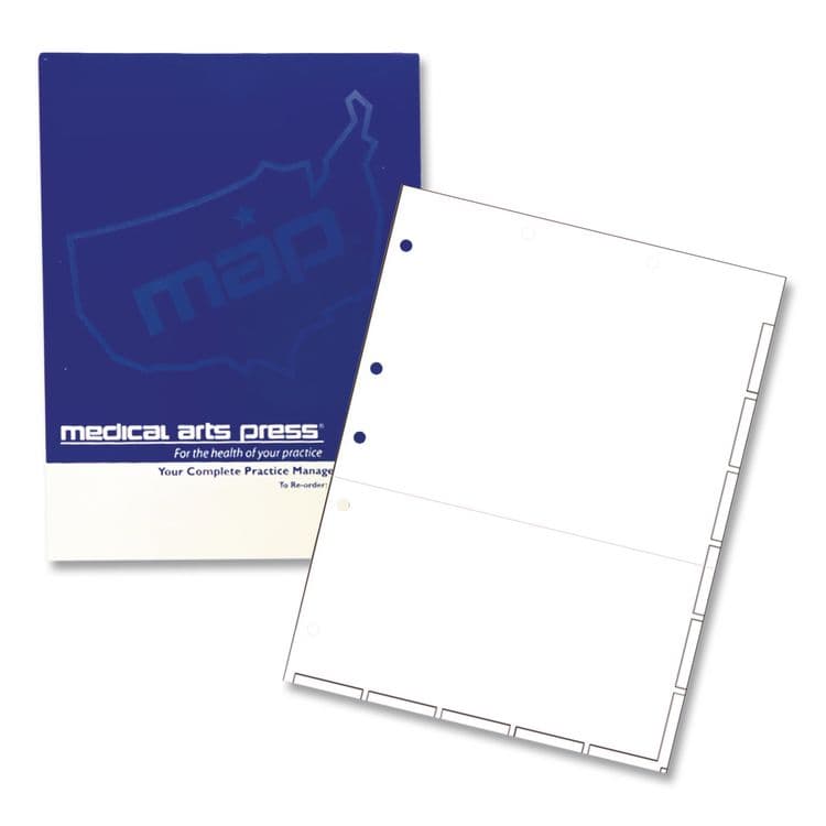 WESTERN STATES ENVELOPE CO Large Tab Chart Divider Sheets, 7-Hole Punched, Letter, White, 250/Box (MAQ20256)