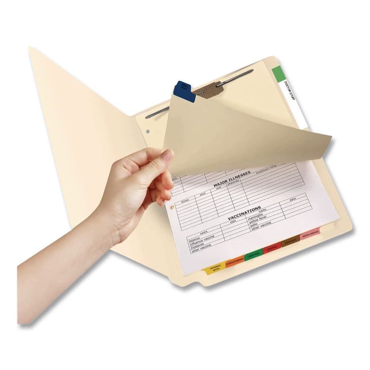 WESTERN STATES ENVELOPE CO Top Tab Medical Chart Indexes, 8-Tab, Assorted Medical, 11 x 8.5, Manila, 50/Box (MAQ30228) thumbnail 3