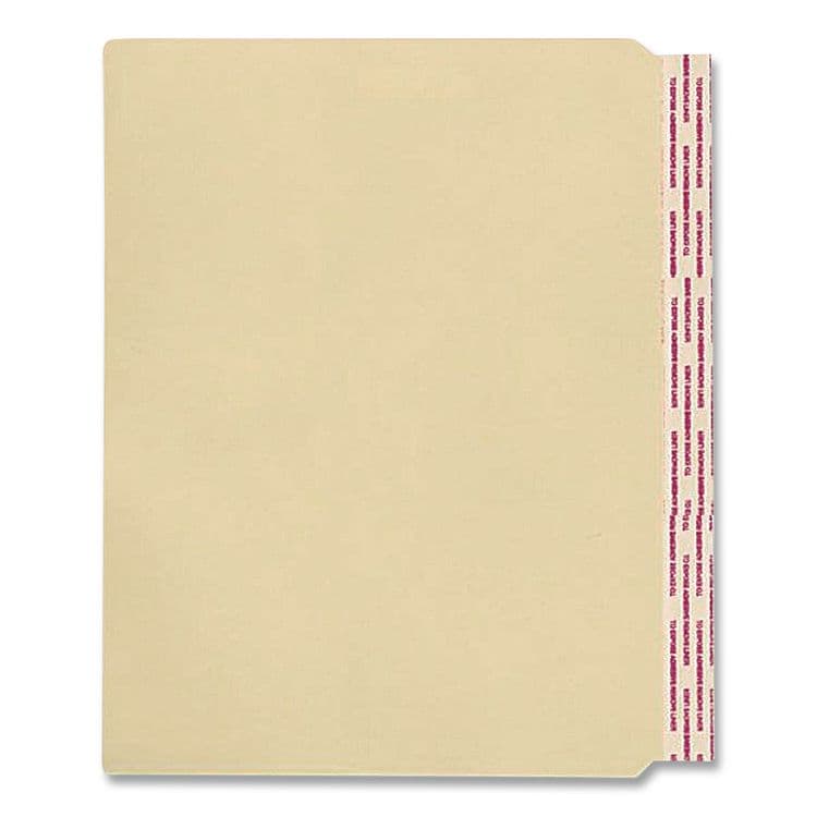 WESTERN STATES ENVELOPE CO Standard Side-Flap Classification Folder Dividers, Fasteners, Letter Size, Manila, 100/Box (MAQ31400)