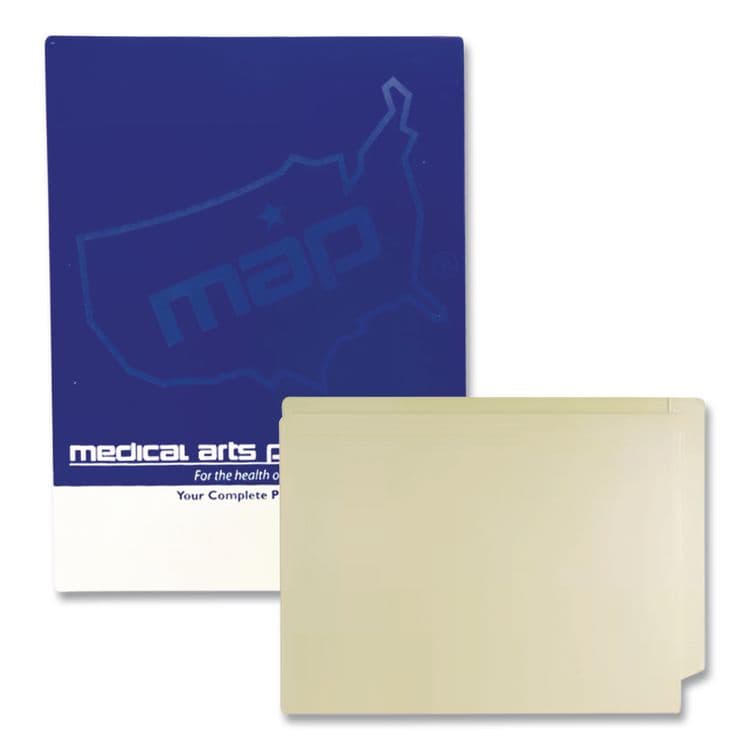 WESTERN STATES ENVELOPE CO Economy End Tab File Folder, Straight Tabs, Letter Size, 0.75" Expansion, Manila, 50/Box (MAQ31455)