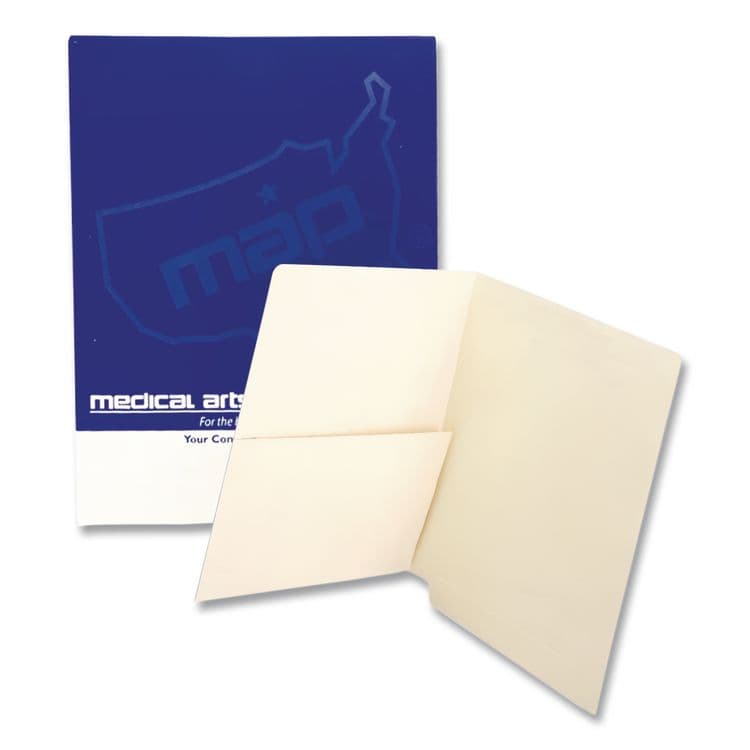 WESTERN STATES ENVELOPE CO Manila End Tab Pocket Folder, Straight Tabs, Letter Size, Manila, 50/Box (MAQ31459)