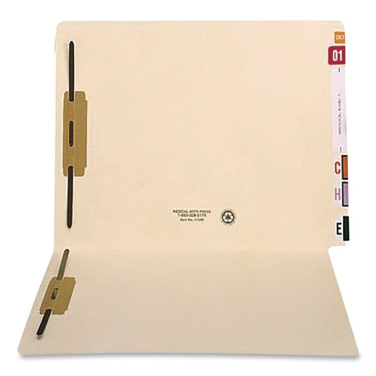 WESTERN STATES ENVELOPE CO End Tab Fastener Folders, Straight Tab, Expands 0.75", 2 Fasteners, Letter Size, Manila, 250/Carton (MAQ31462B) thumbnail 3