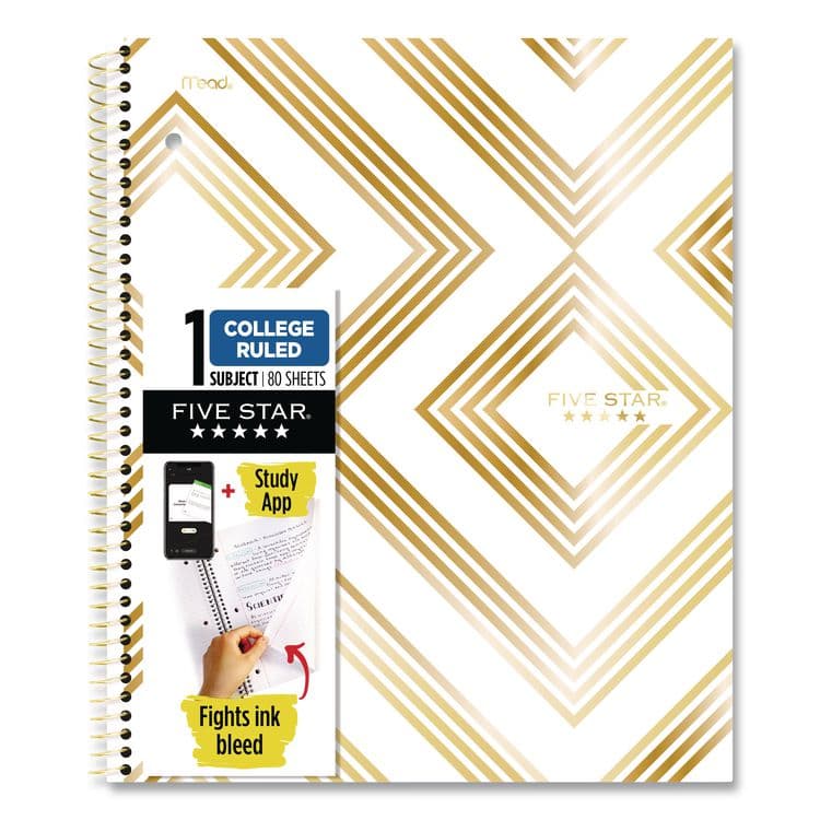 MEAD PRODUCTS Style Wirebound Notebook, 1-Subject, Medium/College Rule, Randomly Assorted Cover Color, (80) 11 x 8.5 Sheets (MEA820156F)