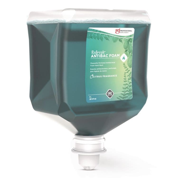 SC JOHNSON Refresh Foaming Hand Soap Refill, Citrus Scent, 2 L, 4/Carton (SJNANT2LT) thumbnail 2
