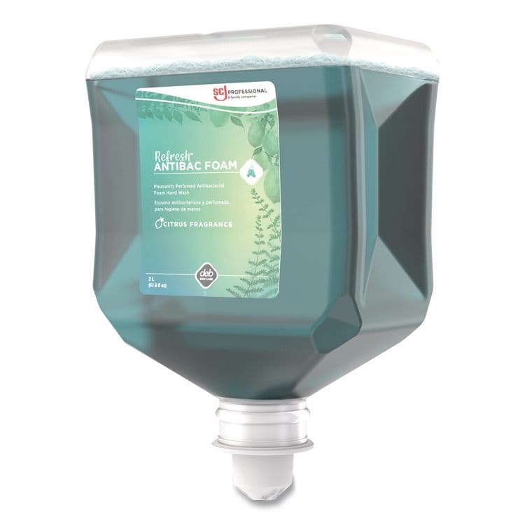 SC JOHNSON Refresh Foaming Hand Soap Refill, Citrus Scent, 2 L, 4/Carton (SJNANT2LT) thumbnail 3
