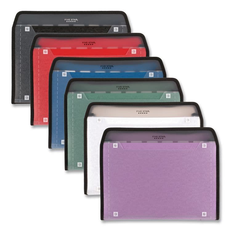 MEAD PRODUCTS Expanding File, 7.5" Expansion, 7 Sections, Zipper Closure, Letter Size, Randomly Assorted Colors (MEA350099)