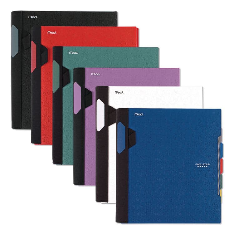MEAD PRODUCTS Advance Wirebound Notebook, 5-Subject, Medium/College Rule, Randomly Assorted Cover Color, (200) 11 x 8.5 Sheets (MEA06326)