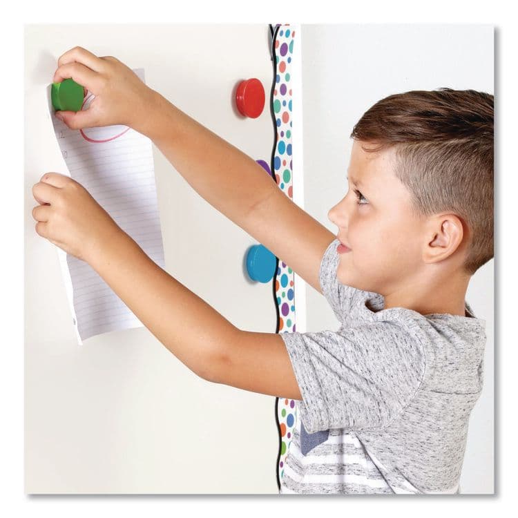 LEARNING RESOURCES Super Strong Magnets, Small, 1.5" Diameter, Assorted Colors, 4 Pieces (LRNLER2689) thumbnail 4