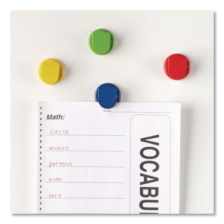 LEARNING RESOURCES Super Strong Magntic Clips, Small, 1.5" Diameter, Assorted Colors, 4 Pieces (LRNLER2692) thumbnail 3