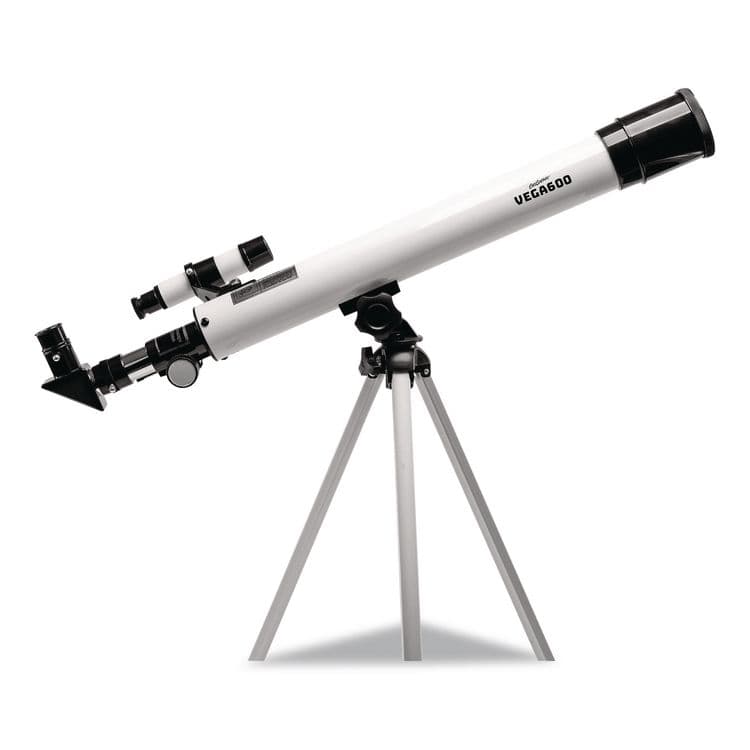 EDUCATIONAL INSIGHTS, GeoSafari Vega 600 Telescope, 2 Elements, 30x to 150x Magnification, 50 mm Aperture, 600 mm Focal Length, Silver (EII5248) thumbnail 3