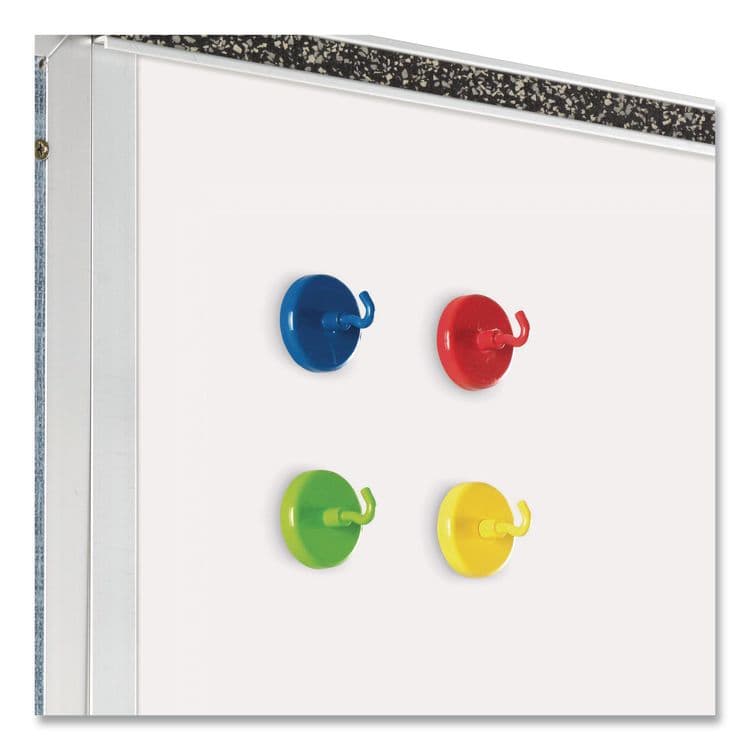 LEARNING RESOURCES Super Strong Magnetic Hooks, Small, 1.5" Diameter, Assorted Colors, 4 Pieces (LRNLER2694) thumbnail 3