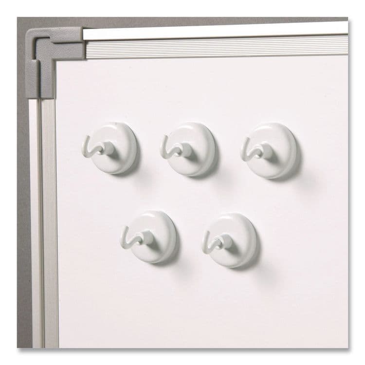 LEARNING RESOURCES Magnetic Hooks, Small, 1.25" Diameter, White, 5 Pieces (LRNLER2698) thumbnail 3