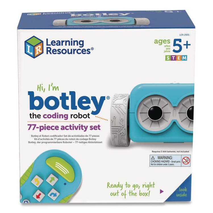 LEARNING RESOURCES Botley the Coding Robot Activity Set, Grades K to 4, 77 Pieces (LRNLER2935)