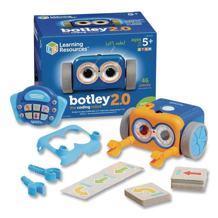 LEARNING RESOURCES Botley 2.0 The Coding Robot, Grades K to 6, 46 Pieces (LRNLER2941) thumbnail 2