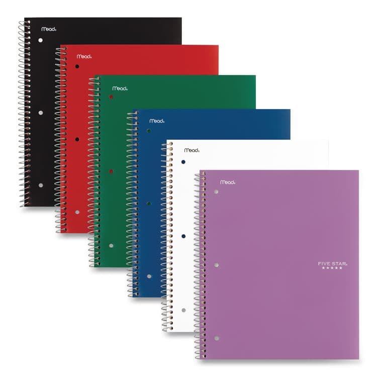 MEAD PRODUCTS Wirebound Notebook, 3-Subject, Medium/College Rule, Randomly Assorted Cover Color, (150) 11 x 8.5 Sheets (MEA06210) thumbnail 2