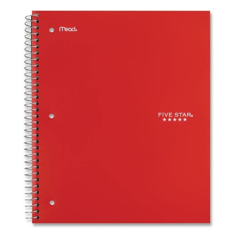 MEAD PRODUCTS Wirebound Notebook, 1-Subject, Wide/Legal Rule, Assorted Cover Colors, (100) 10.5 x 8 Sheets, 6/Pack (MEA38042) thumbnail 2