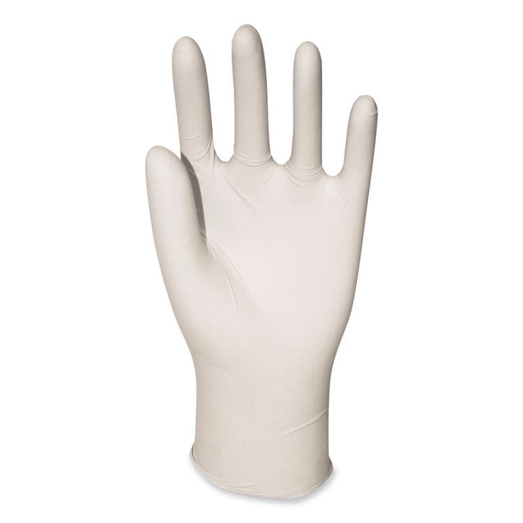 BOARDWALK General-Purpose Latex Gloves, Powder-Free, X-Large, 4.4 mil Thick, 9.5" Long, Natural, 100/Box (BWK345XLBX) thumbnail 2