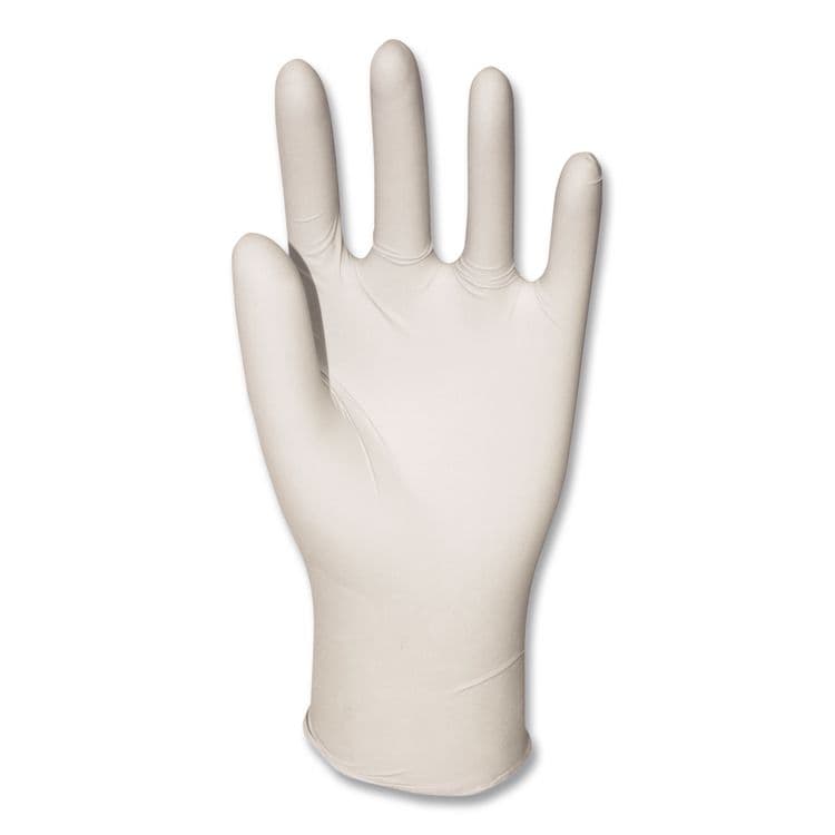 BOARDWALK Powder-Free Synthetic Vinyl Gloves, X-Large, 4 mil Thick, 9.5" Long, Cream, 100/Box (BWK315XLBX) thumbnail 2