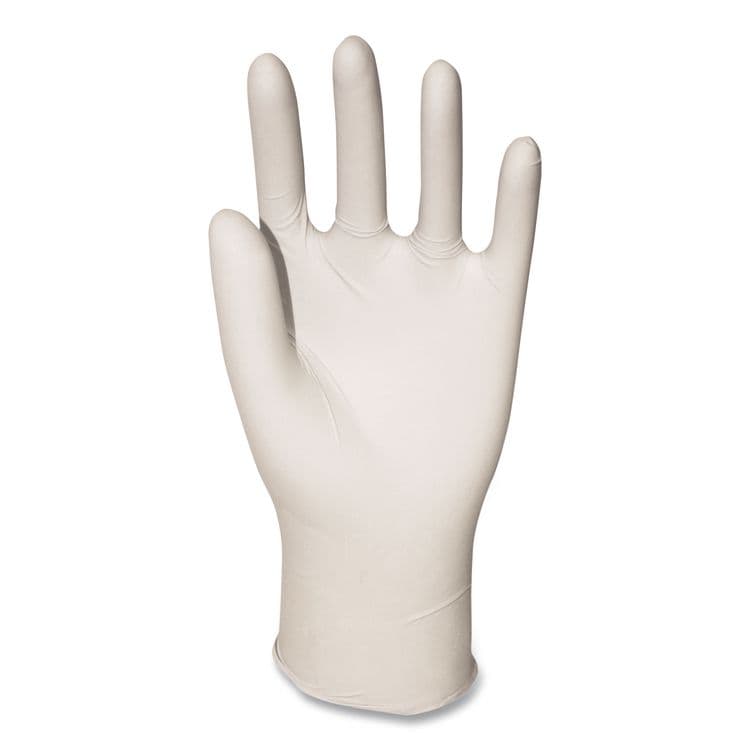BOARDWALK Powder-Free Synthetic Vinyl Gloves, Large, 4 mil Thick, 9.5" Long, Cream, 100/Box, 10 Boxes/Carton (BWK315LCT) thumbnail 3